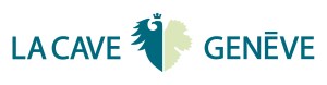 LA CAVE- horizontal fond blanc écriture bleue picto bleu or